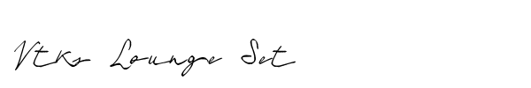 Vtks Lounge Set font preview